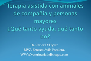 Terapia asistida con animales de compaa y personas mayores