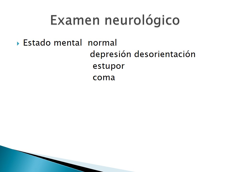 Examen neurolgico