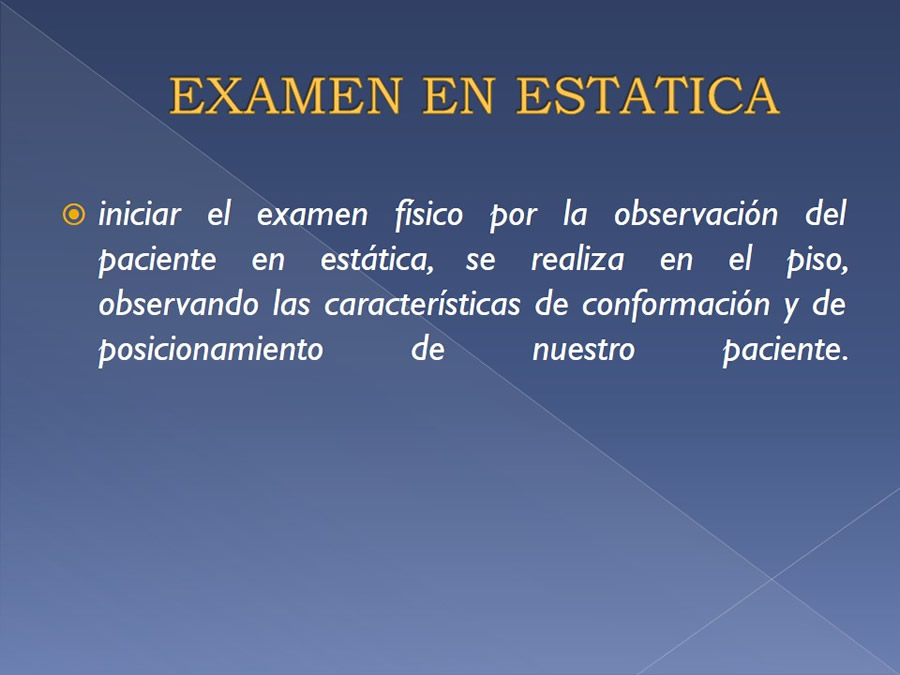 Examen ortopdico