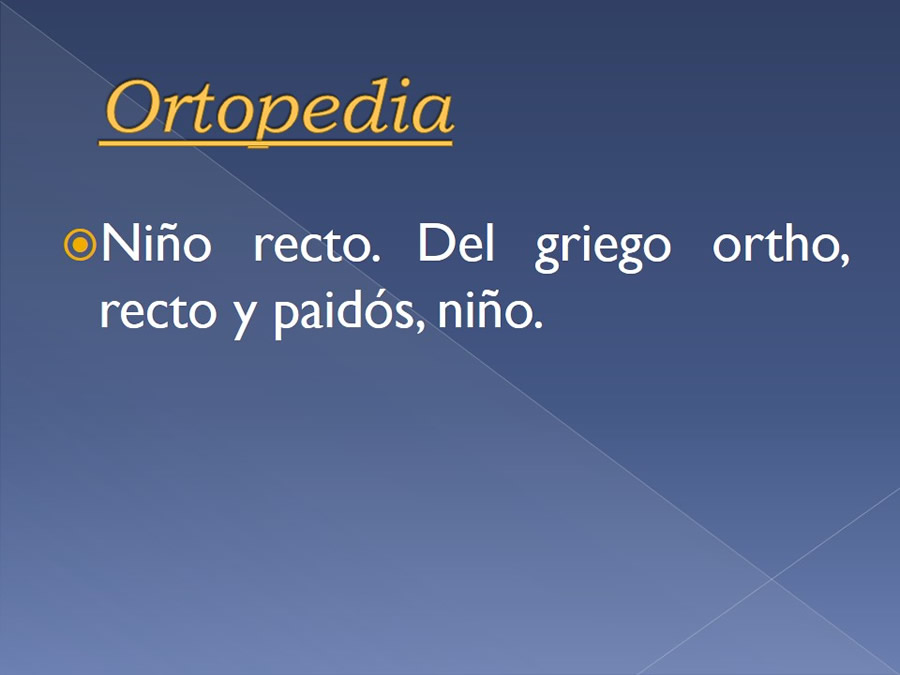 Examen ortopdico