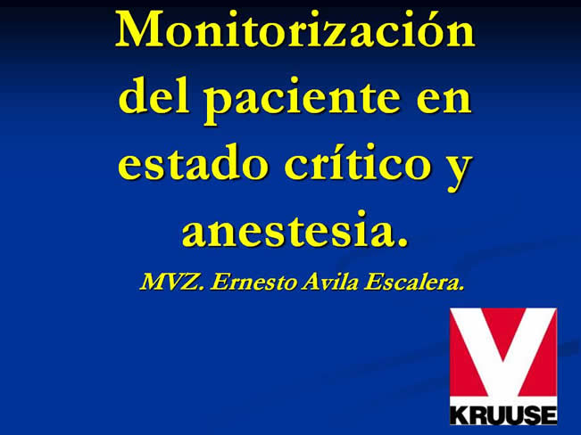 Monitorizacin del paciente en estado crtico y anestesia