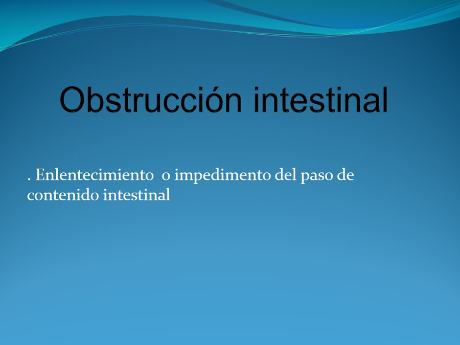 Obstruccin intestinal