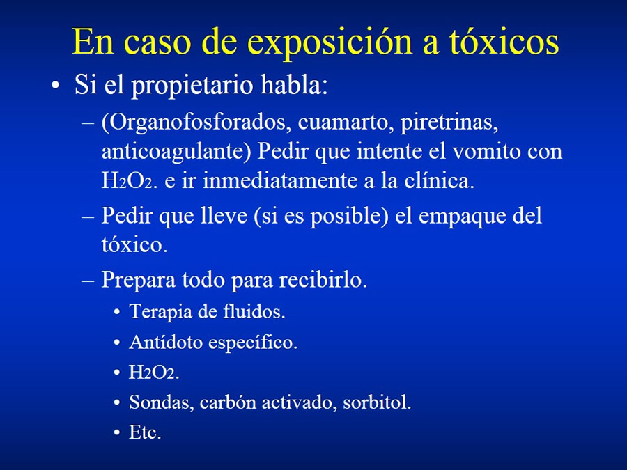 Urgencias Toxicolgicas Veterinarias