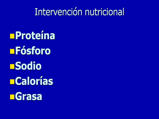 Nutricin en la enfermedad renal