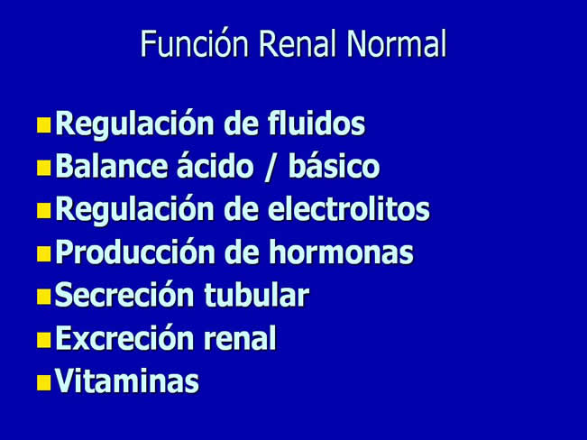 Nutricin en la enfermedad renal