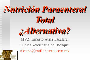 Nutricin Paraenteral Total Alternativa?