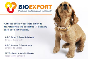 Antecedentes y uso del Factor de Transferencia de cocodrilo  (Facinvet) en el rea veterinaria